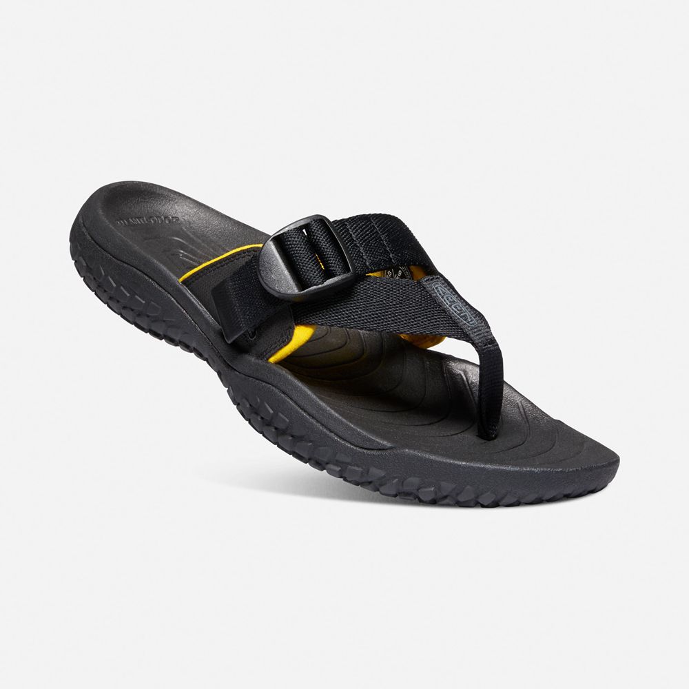 Keen Sandaal Heren Zwart - Solr Toe Post Sandal - 93672-EUMV